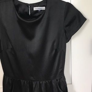 Built by Wendy Black Silk Satin Dress XS